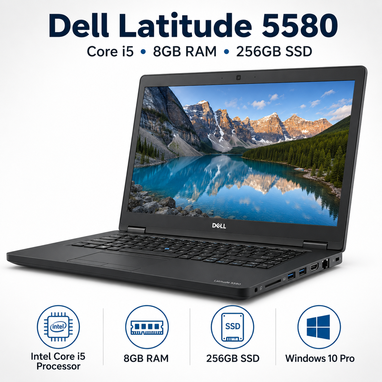 Dell Latitude 5580 Core i5 8GB RAM 256GB SSD - Refurbished