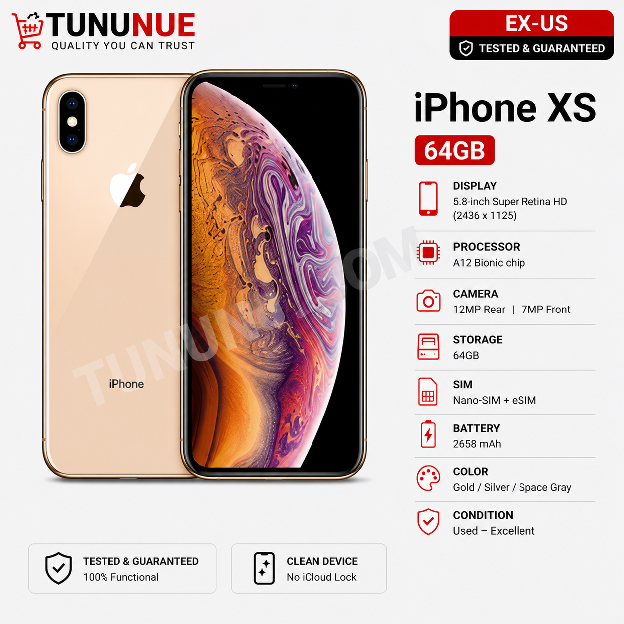 Apple iPhone XS 64GB EX-US