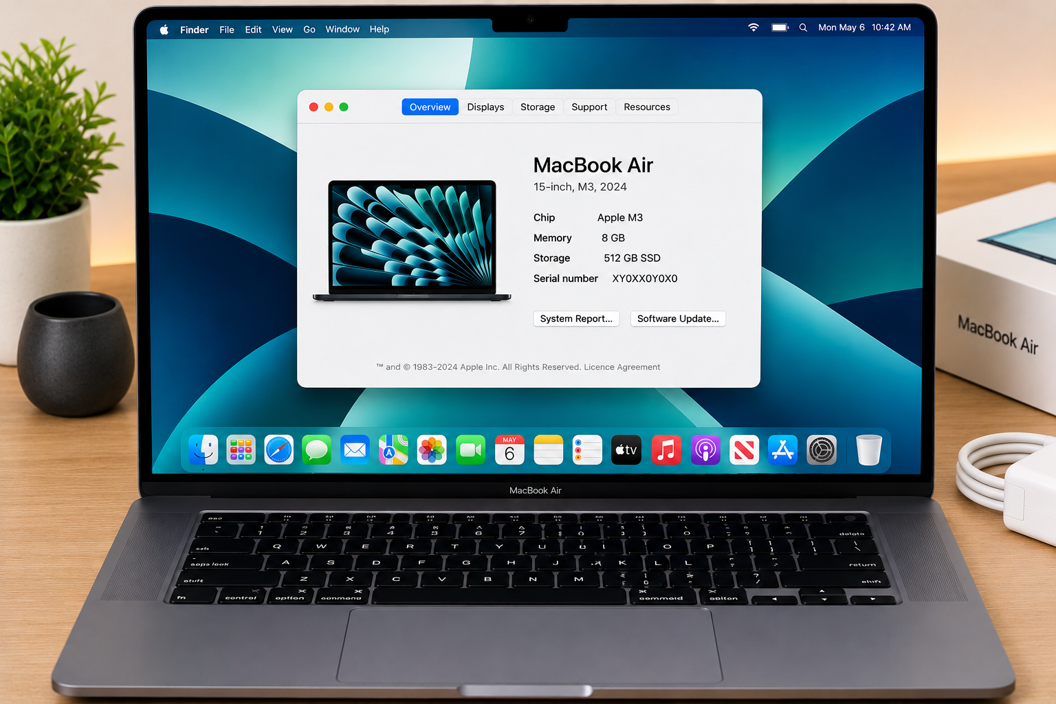 Apple MacBook Air 15 Inch M3 8GB RAM 512GB SSD - Refurbished