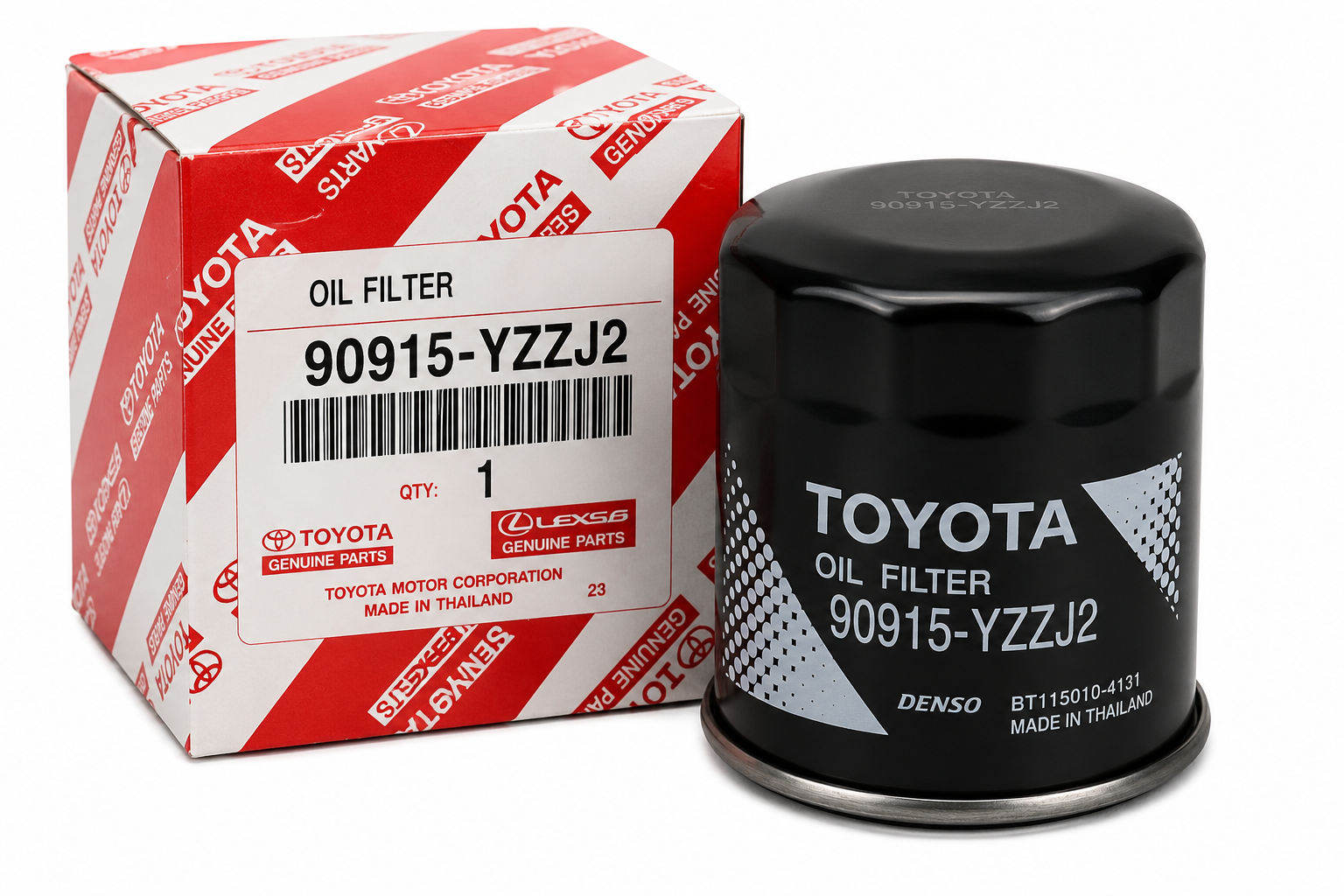 OEM Toyota Oil Filter 90915-YZZJ2 Prado GDJ150 2.8L 1GD-FTV