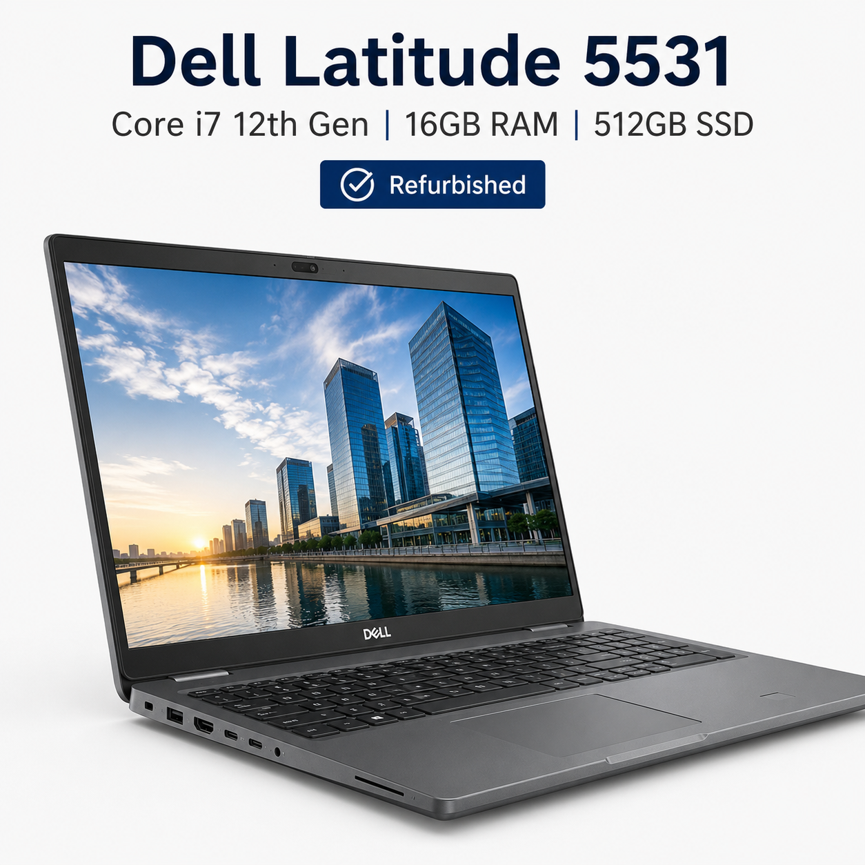 Dell Latitude 5531 Core i7 12th Gen 16GB RAM 512GB SSD - Refurbished
