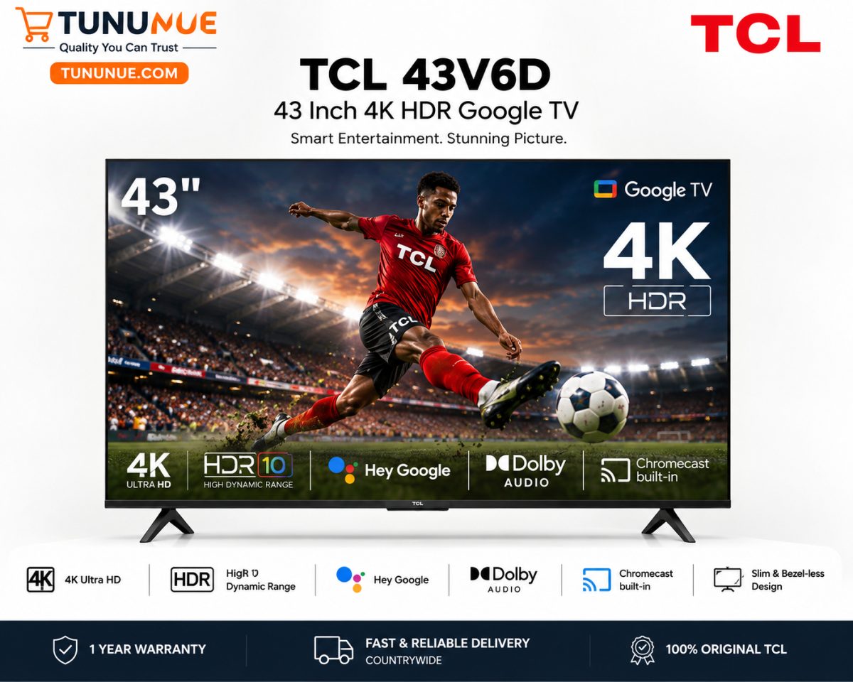TCL 43V6D 43 Inch 4K HDR Google TV