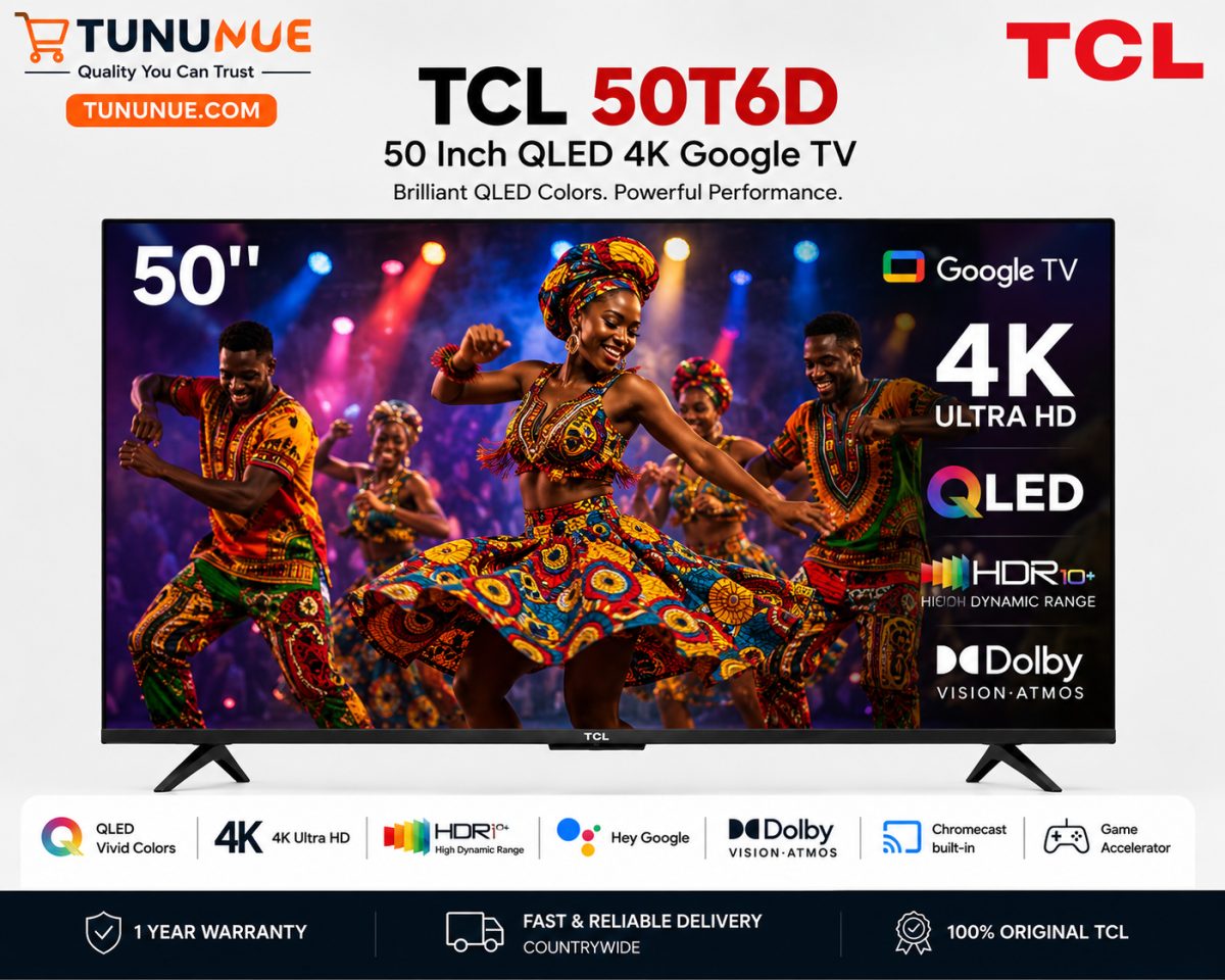 TCL 50T6D 50 Inch QLED 4K Google TV