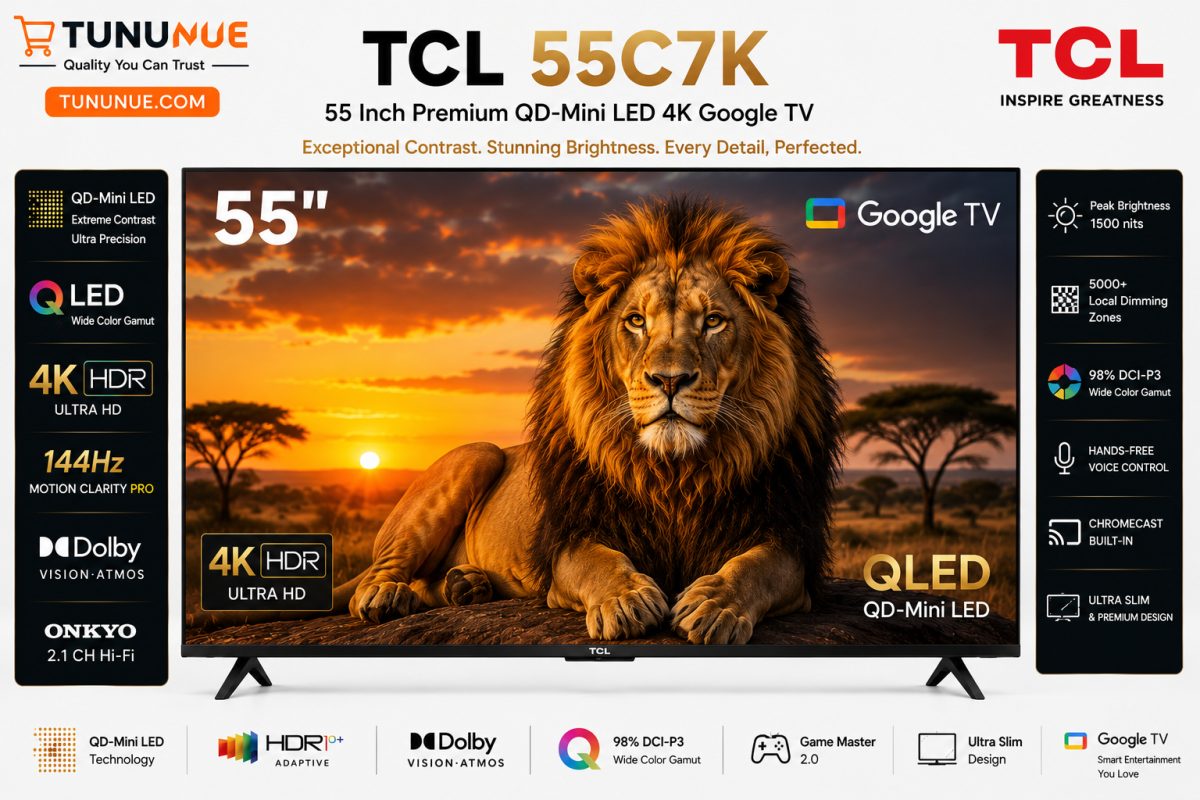 TCL 55C7K 55 Inch Premium QD-Mini LED 4K Google TV