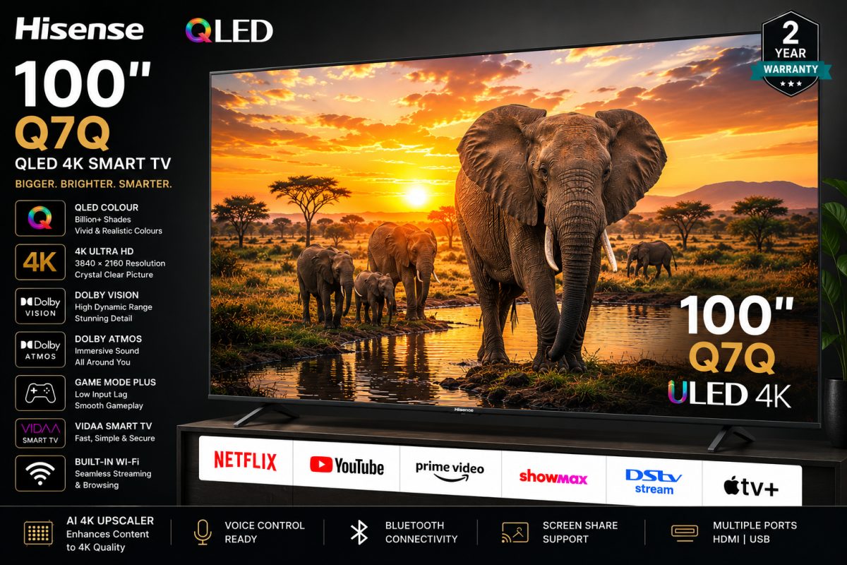 Hisense 100Q7Q 100 Inch Smart QLED 4K UHD TV
