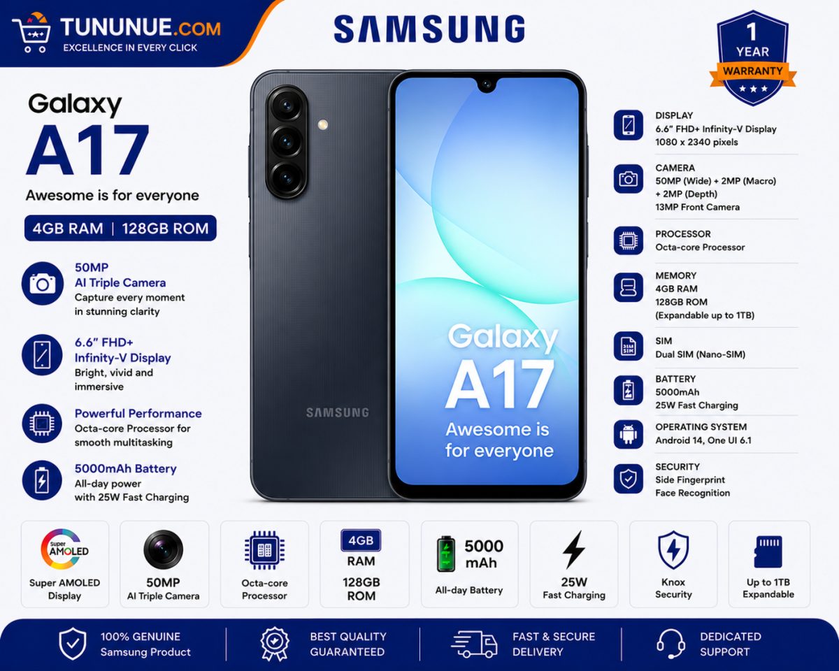 Samsung Galaxy A17 4GB RAM 128GB ROM Brand New