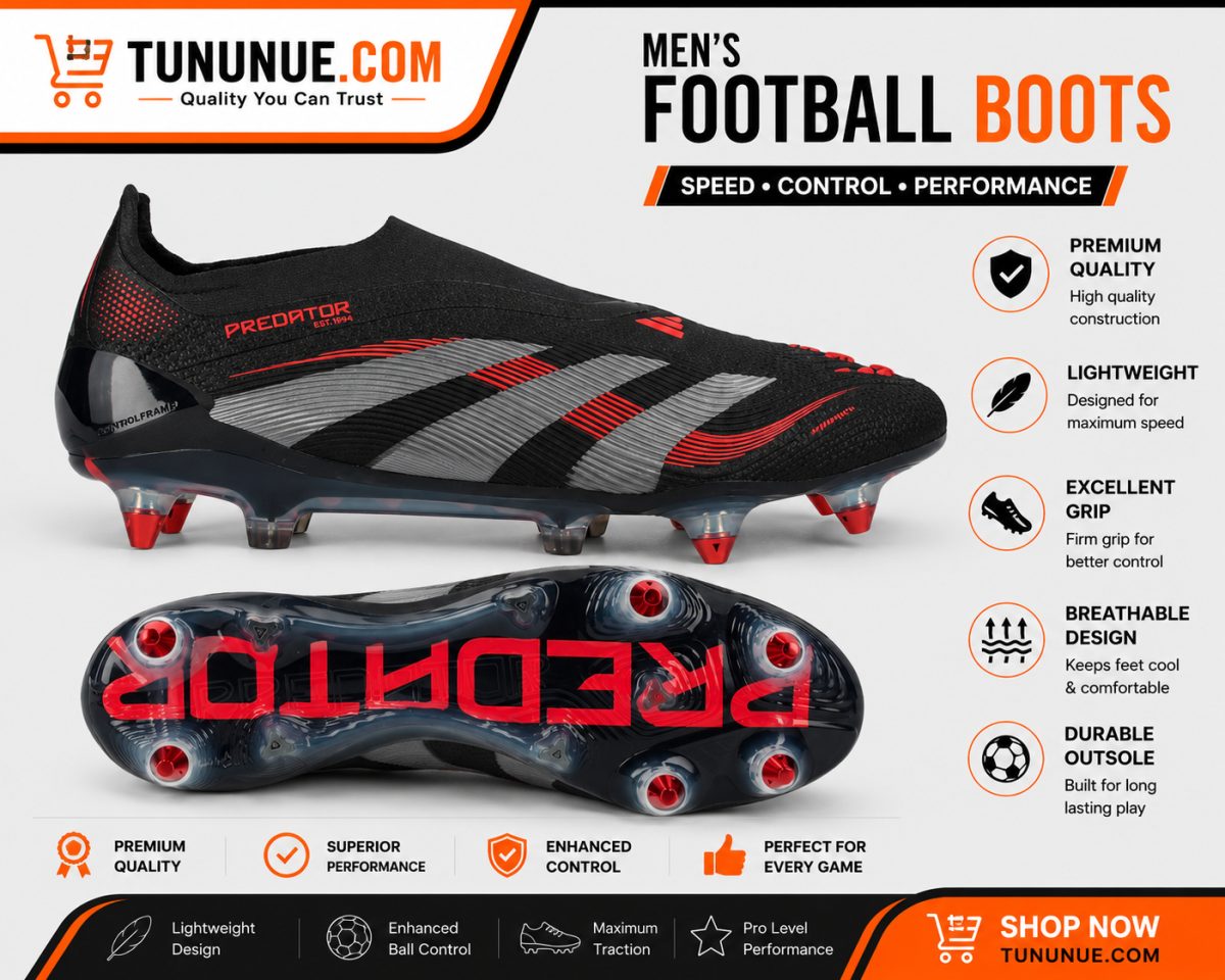 Adidas Predator Elite Black Red Football Boots Brand New