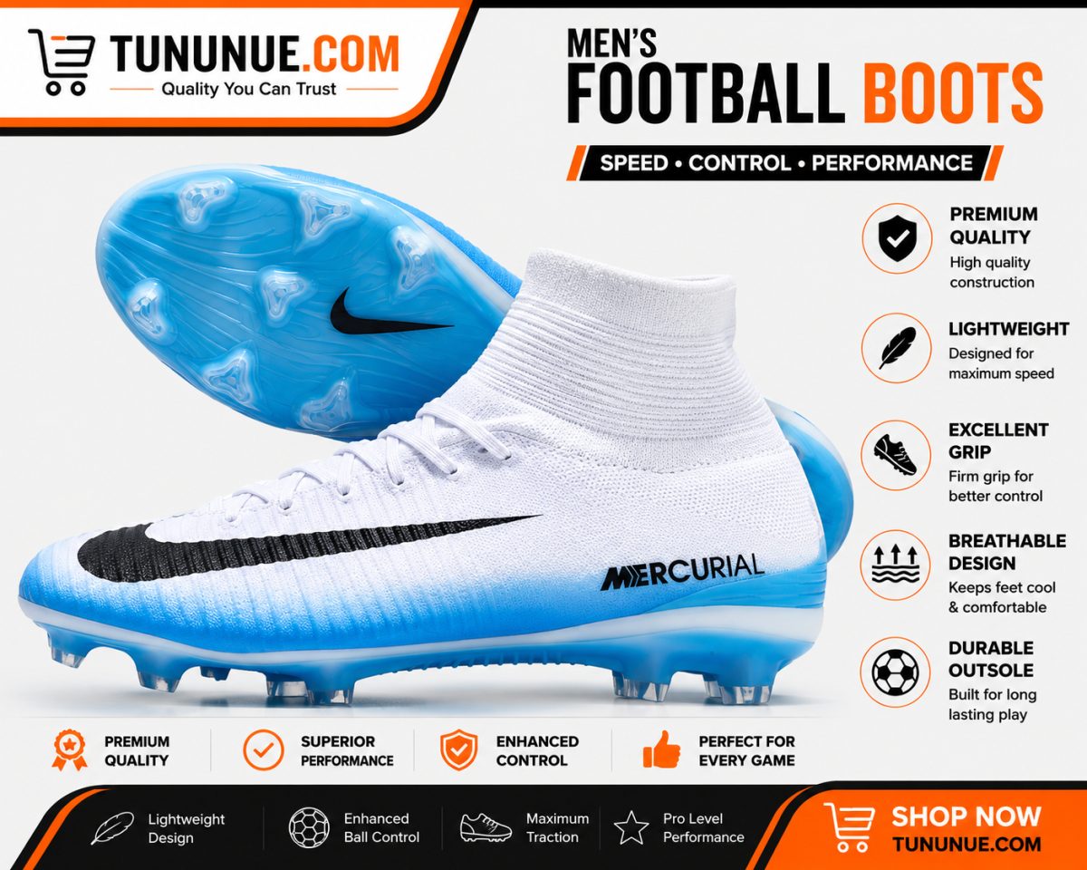 Nike Mercurial Superfly White Blue Football Boots Brand New