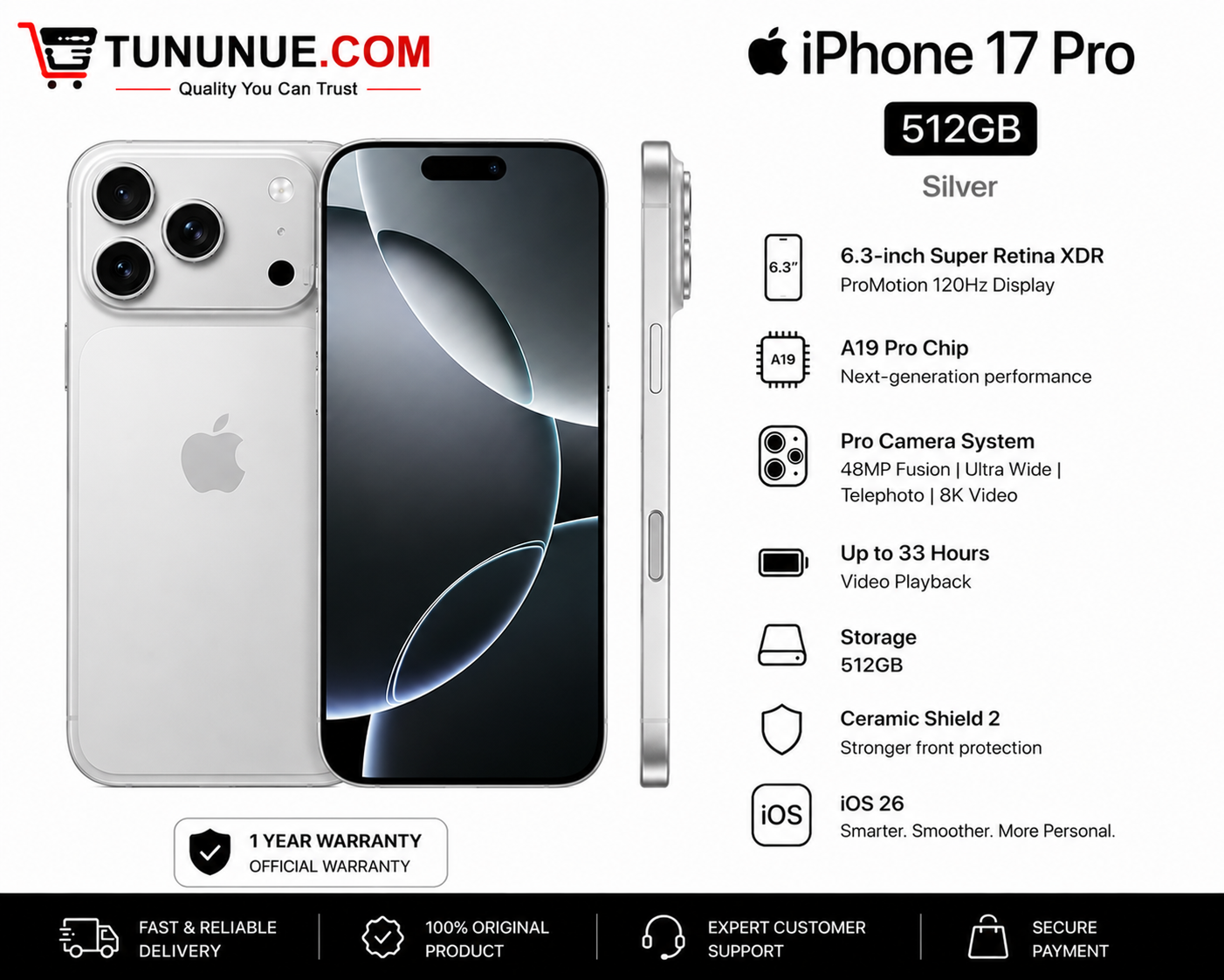 Apple iPhone 17 Pro 512GB Brand New